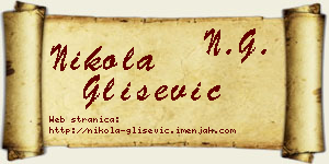 Nikola Glišević vizit kartica